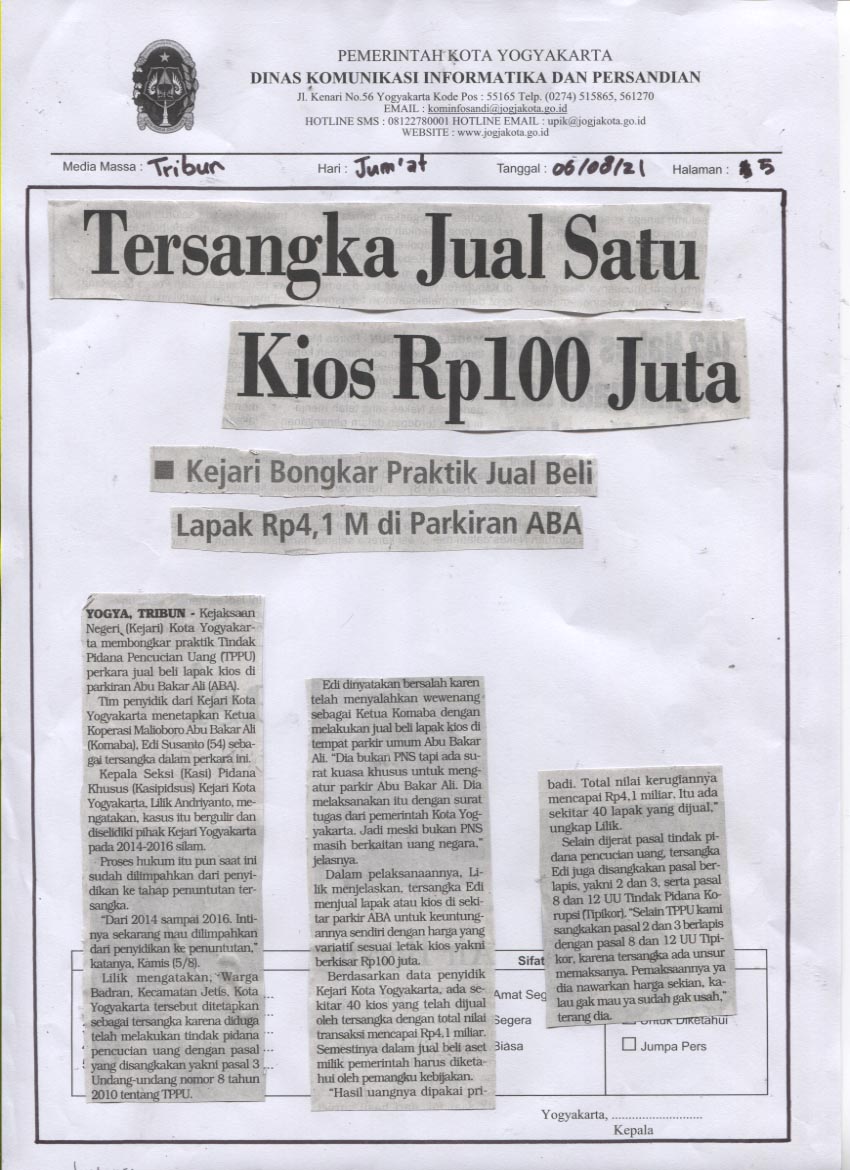 Kliping jogja terbaru