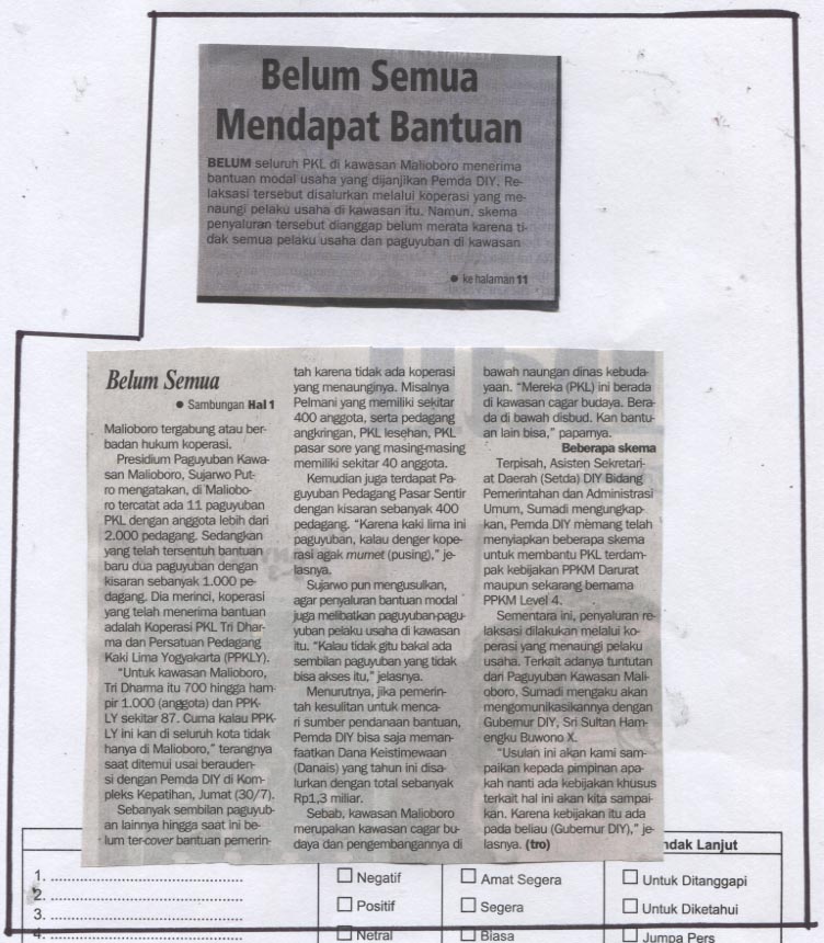 Kliping jogja terbaru
