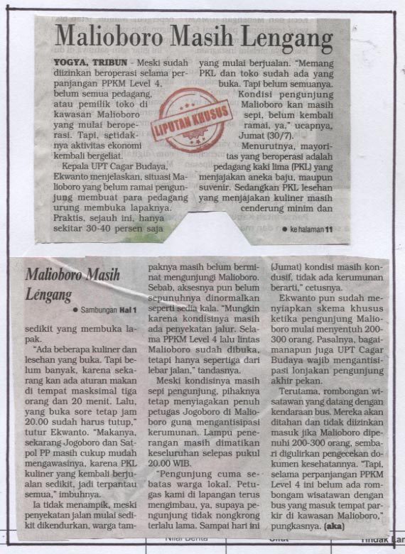 Kliping jogja terbaru