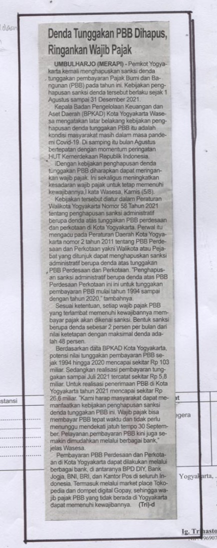 Kliping jogja terbaru