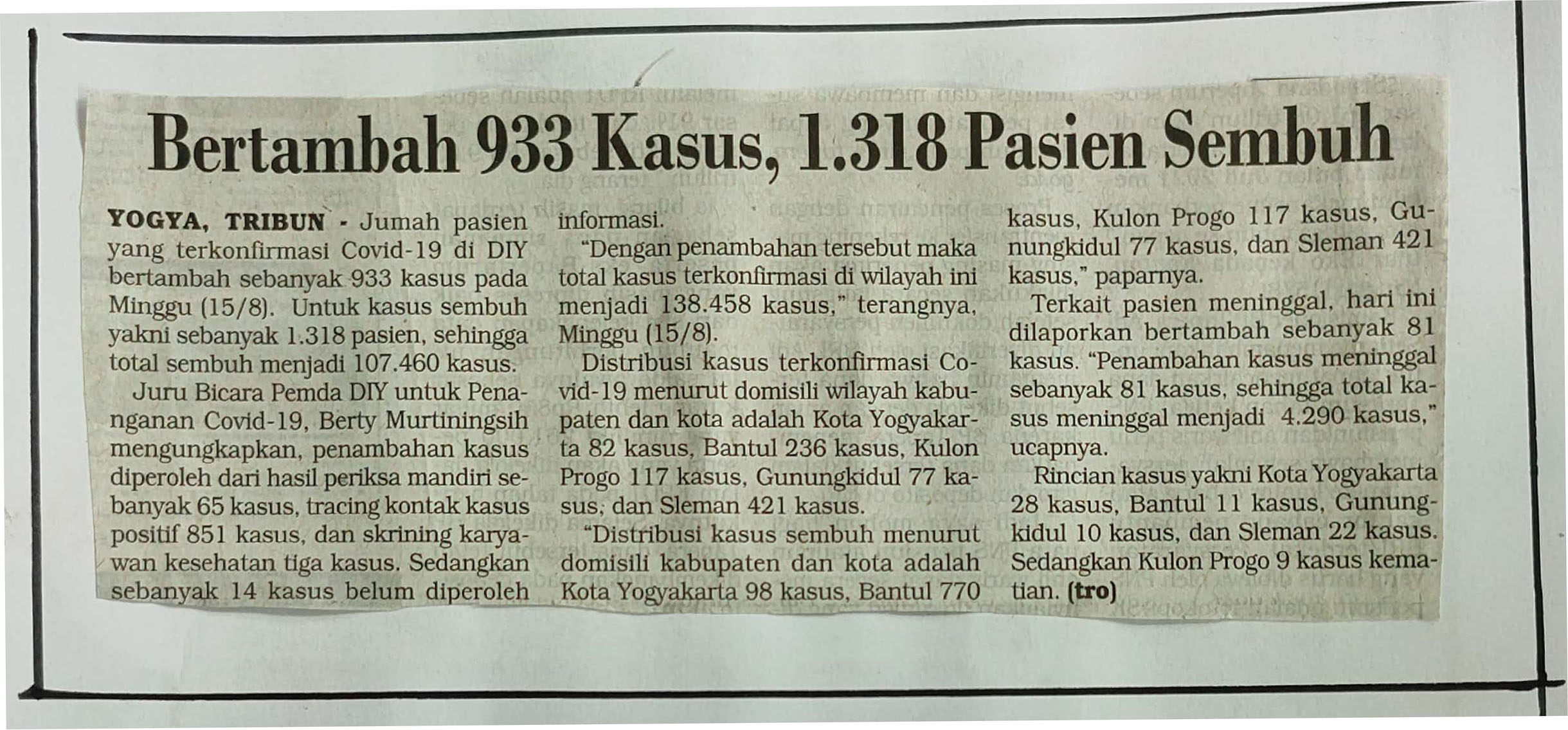 Kliping jogja terbaru