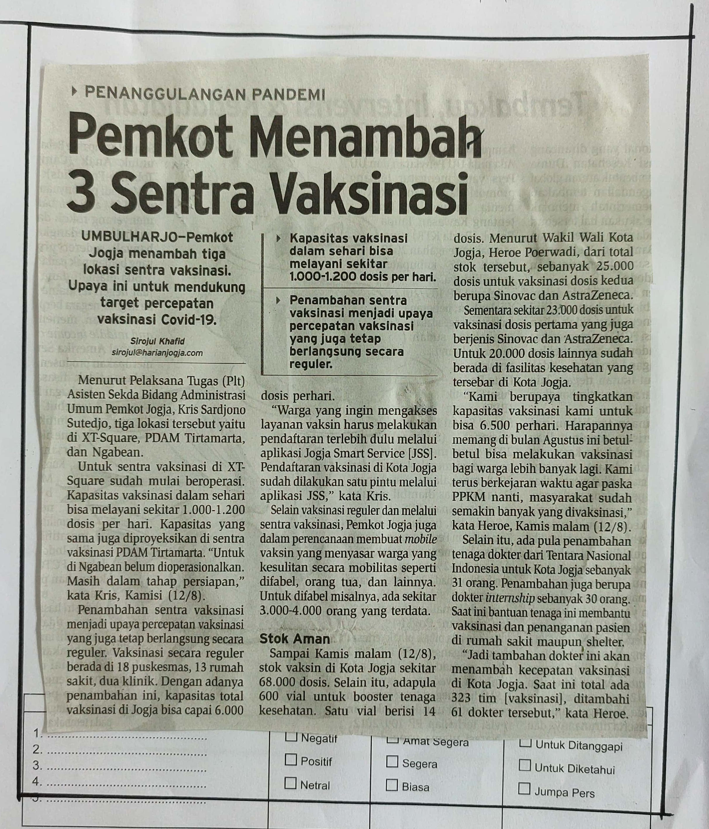 Kliping jogja terbaru