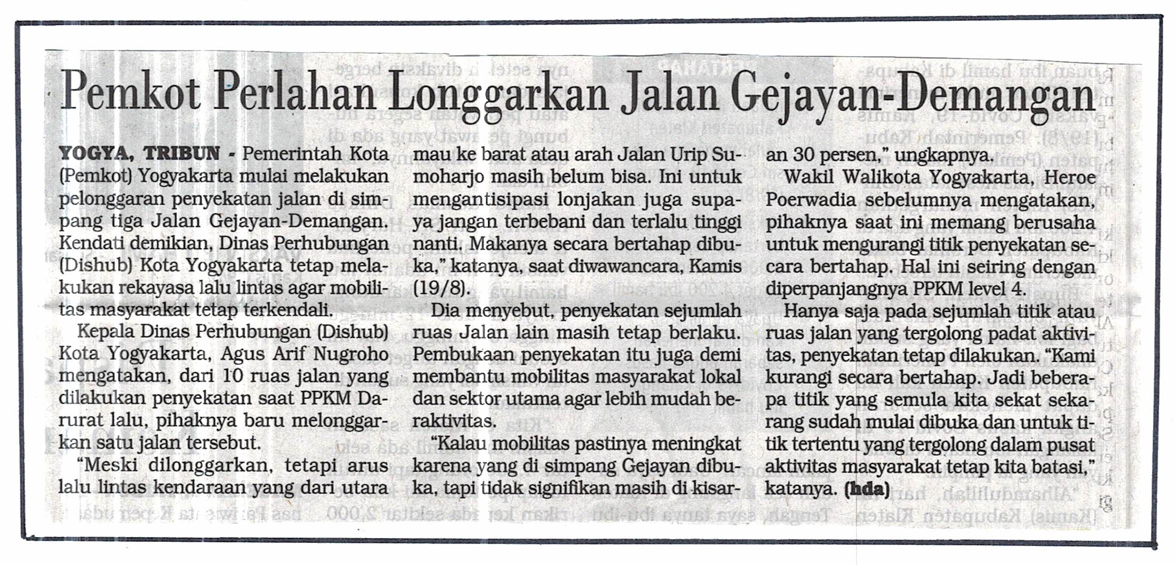 Kliping jogja terbaru