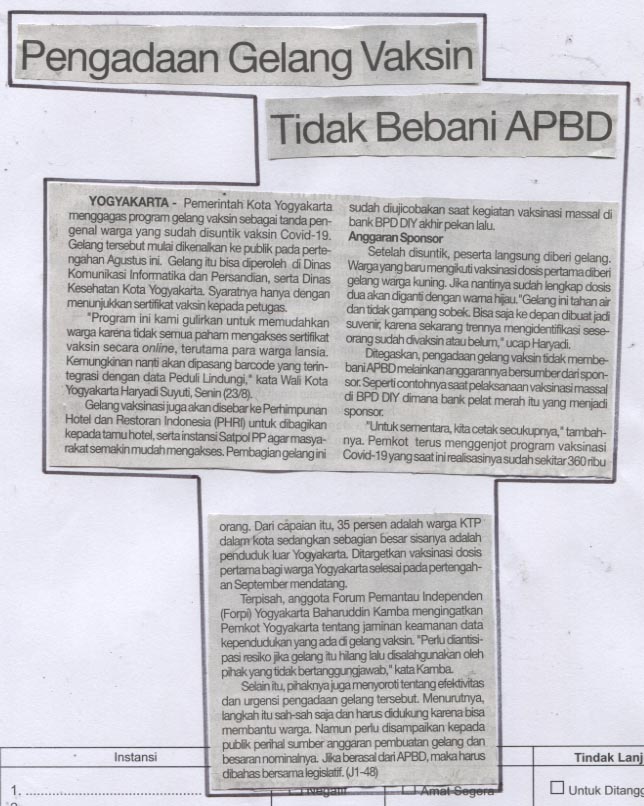 Kliping jogja terbaru