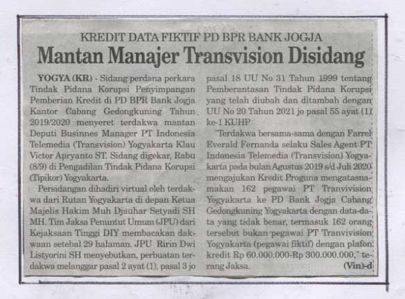 Kliping jogja terbaru