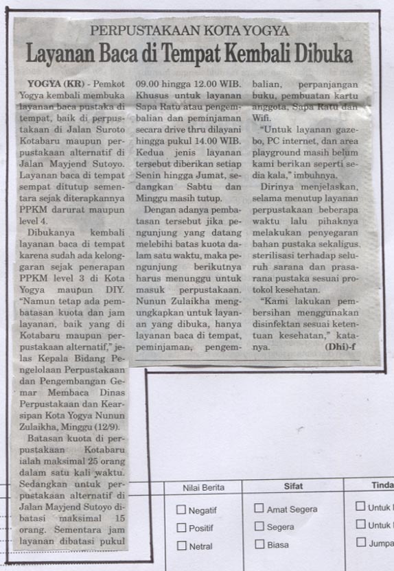 Kliping jogja terbaru