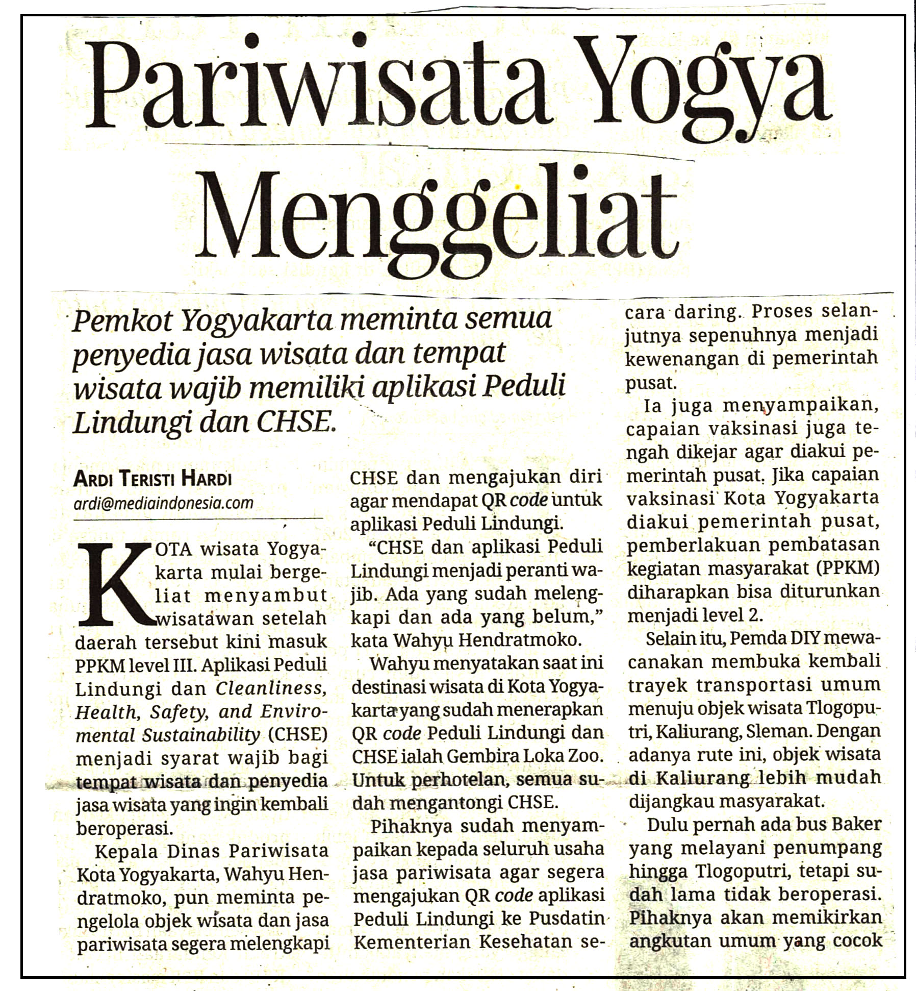 Kliping jogja terbaru
