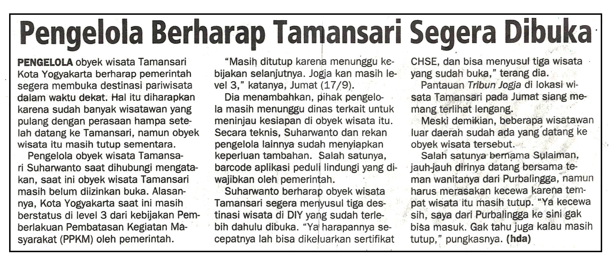Kliping jogja terbaru