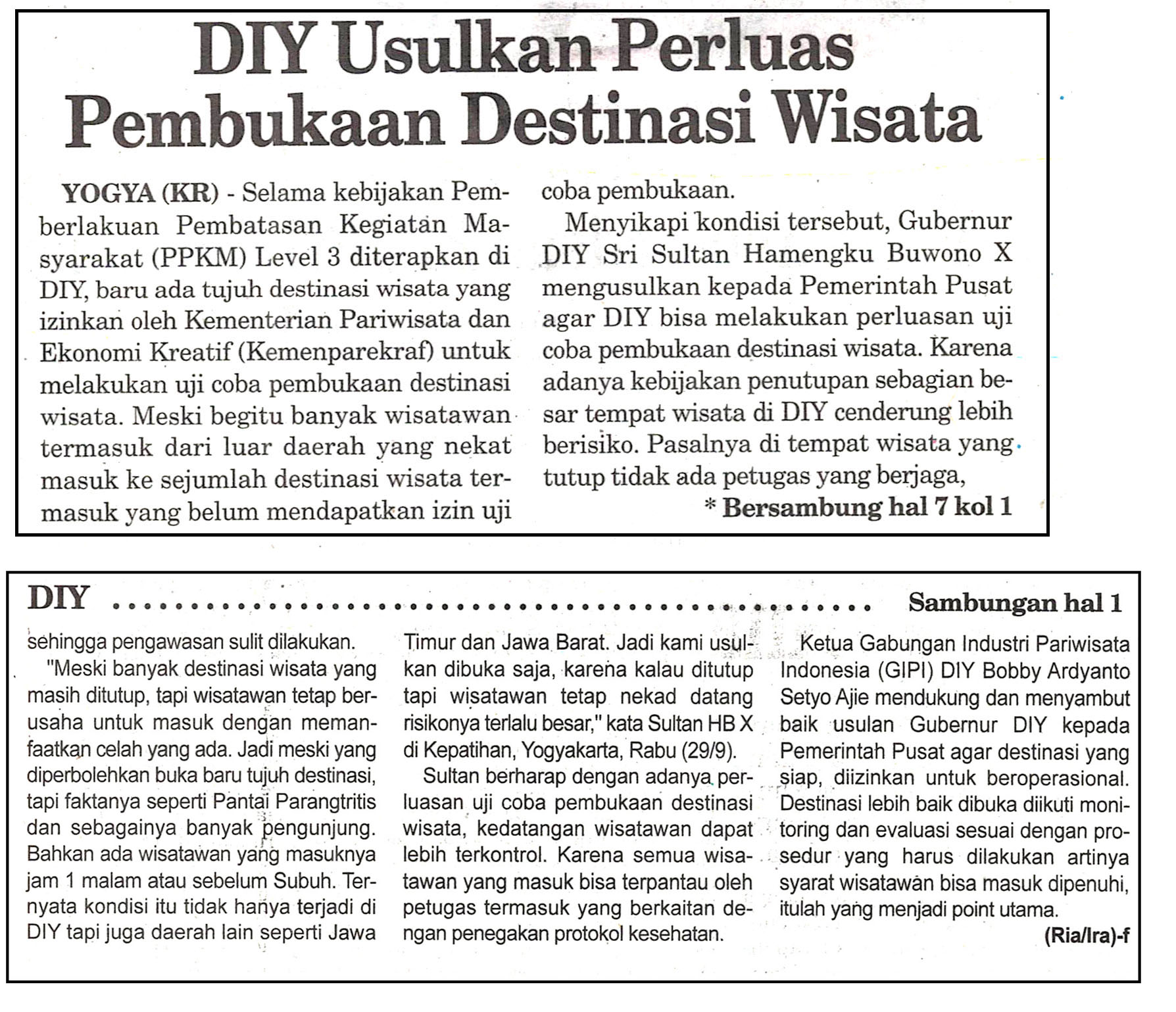 Kliping jogja terbaru