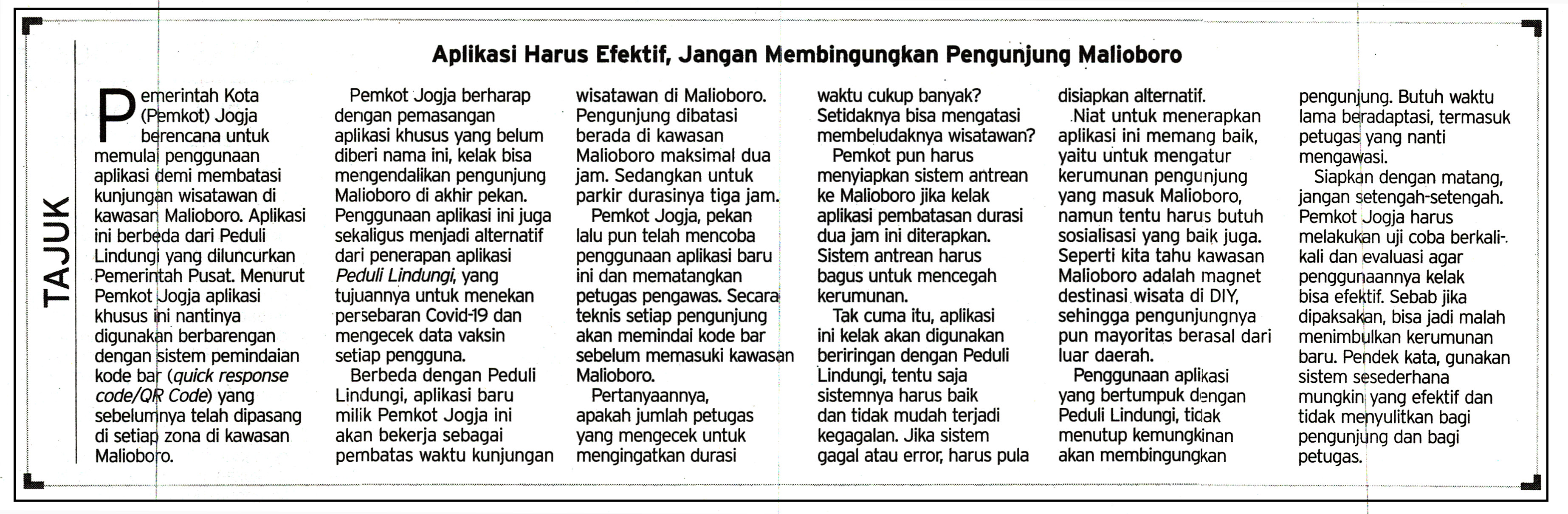 Kliping jogja terbaru