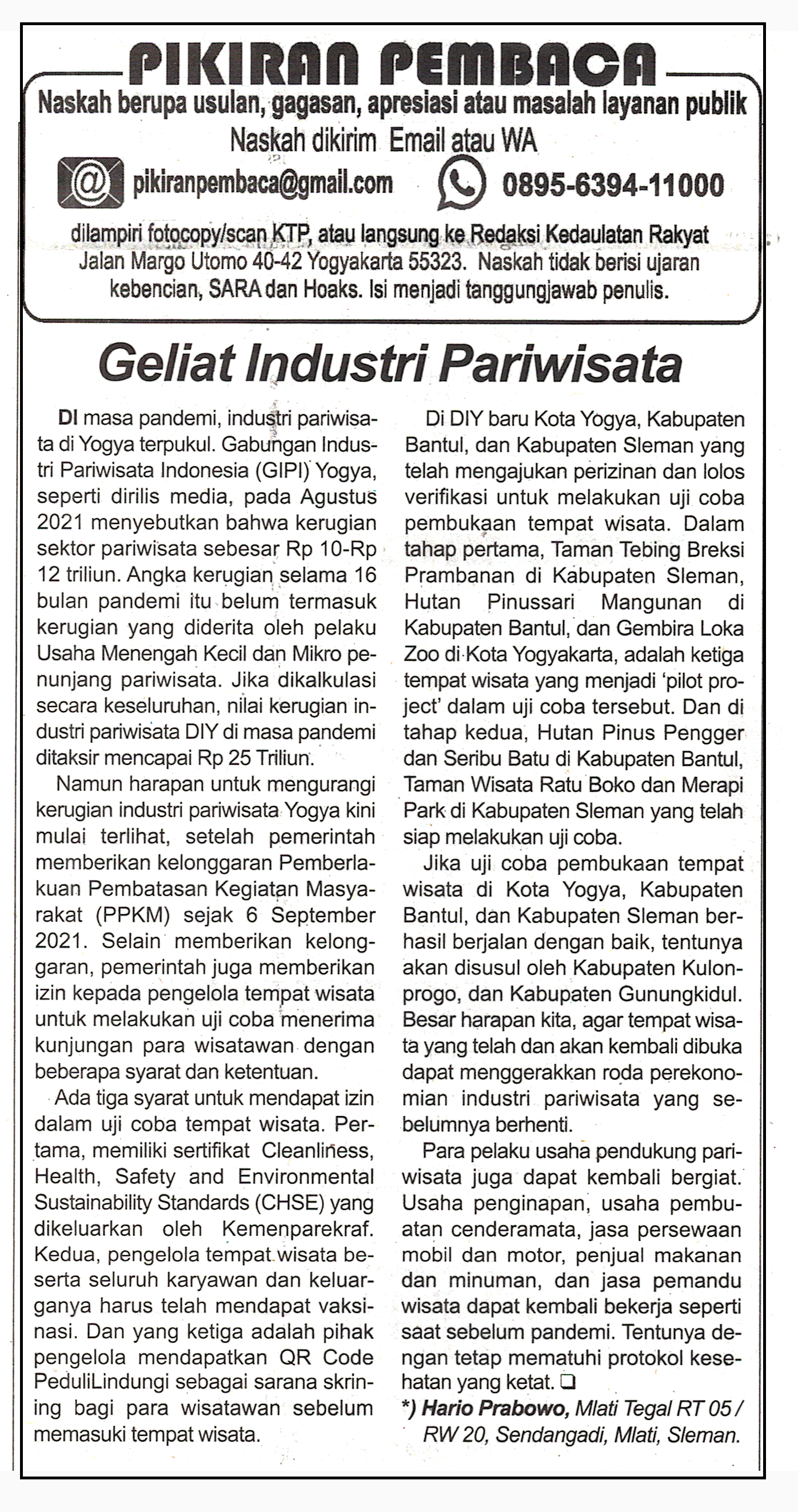 Kliping jogja terbaru