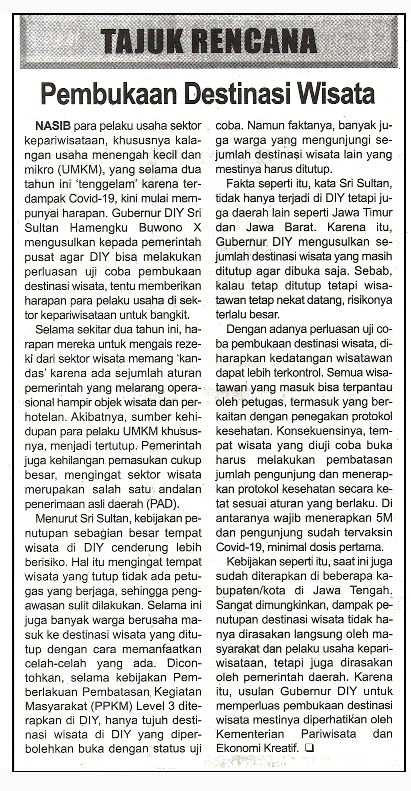 Kliping jogja terbaru