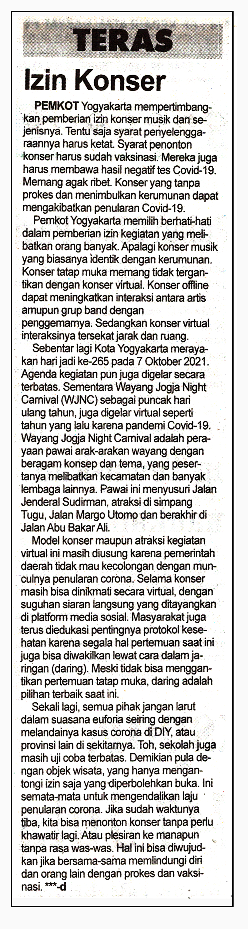 Kliping jogja terbaru