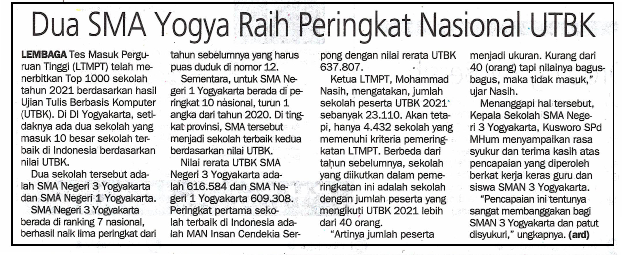 Kliping jogja terbaru
