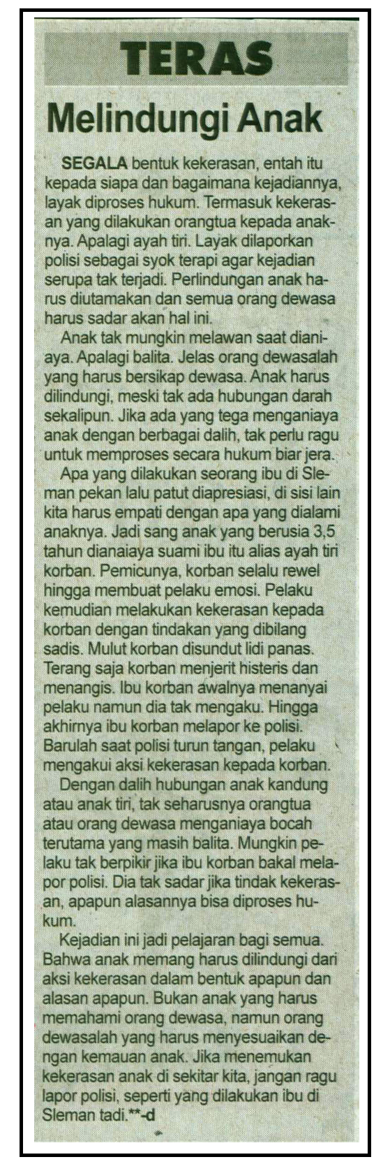 Kliping jogja terbaru