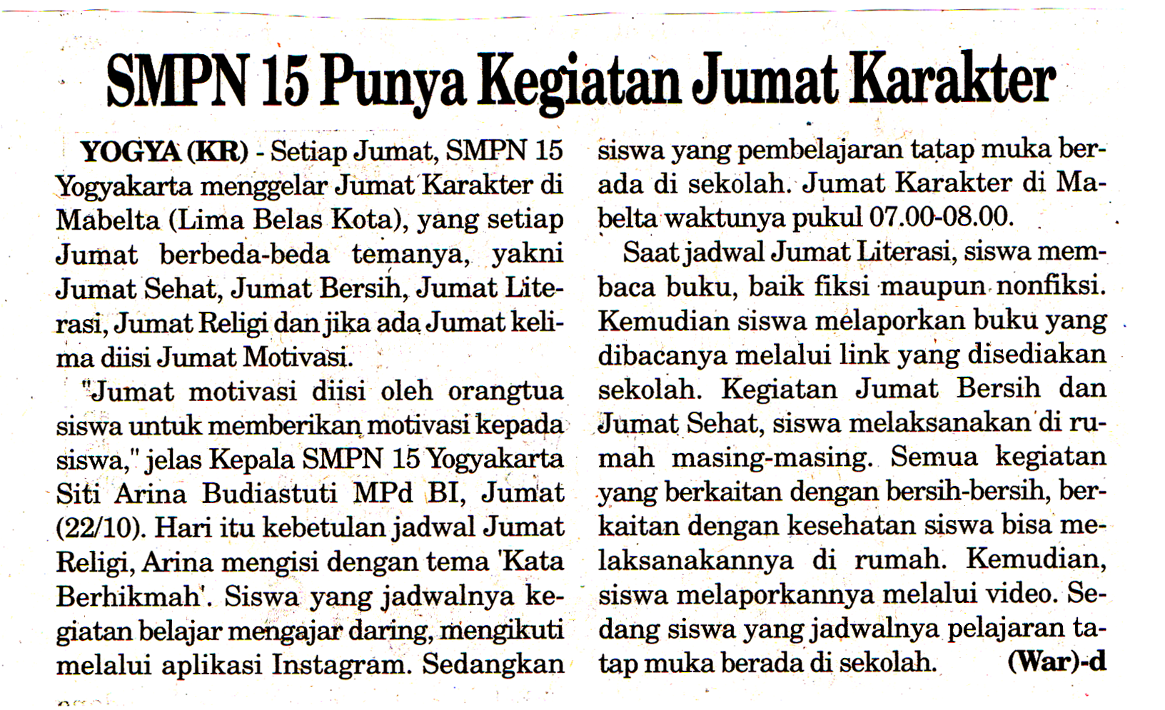 Kliping jogja terbaru