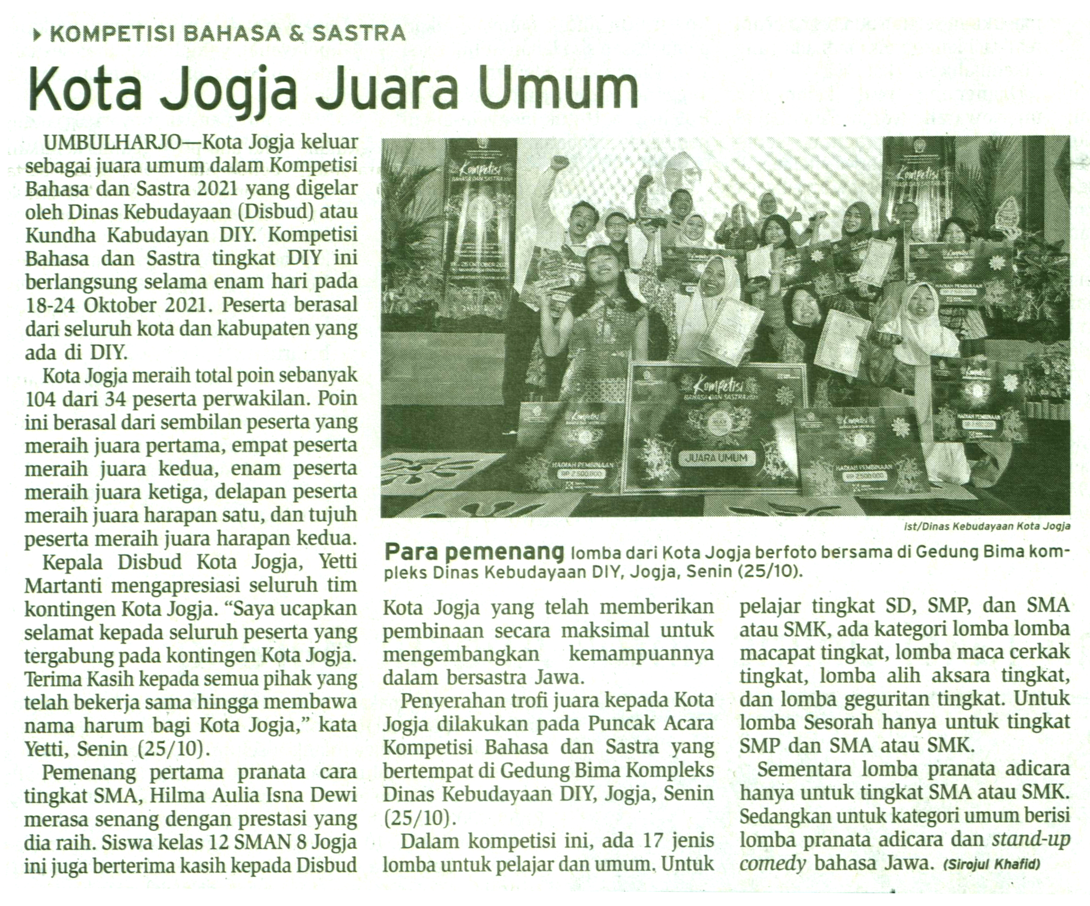 Kliping jogja terbaru