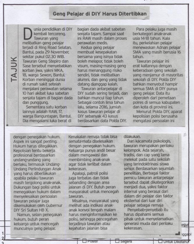 Kliping jogja terbaru