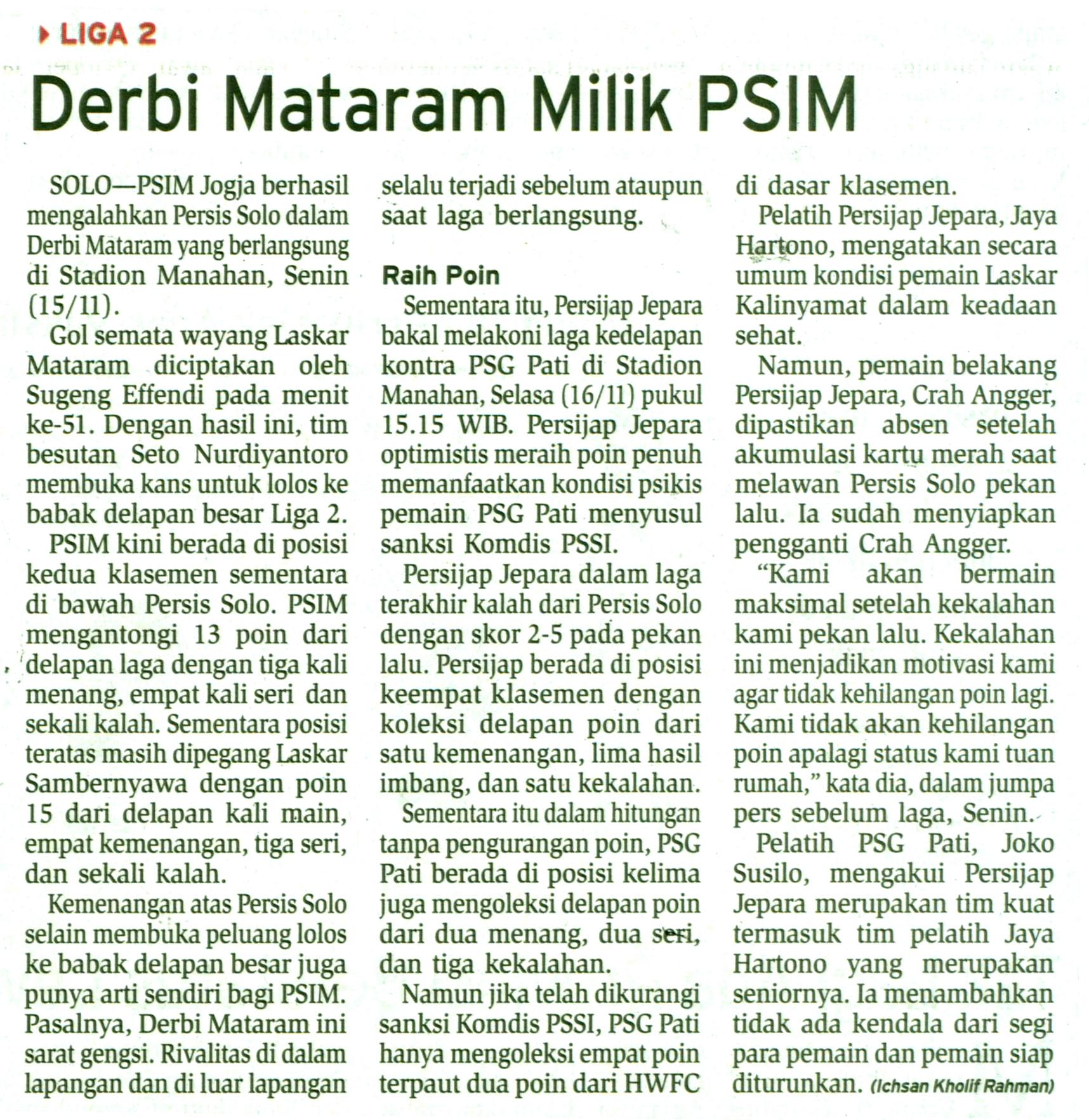 Kliping jogja terbaru