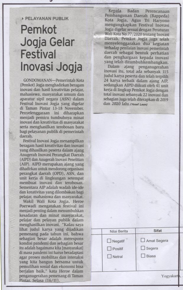 Kliping jogja terbaru