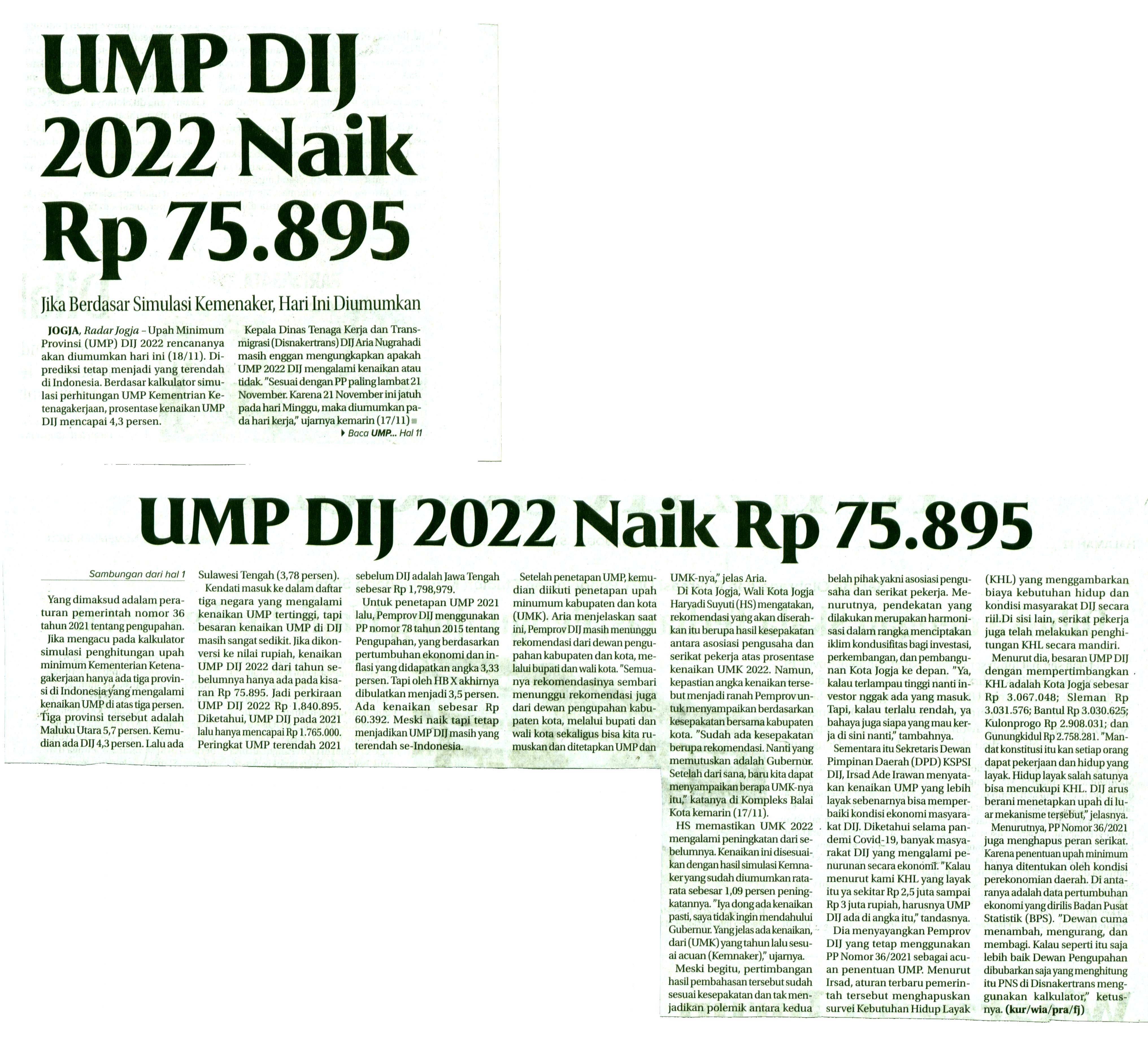 Kliping jogja terbaru