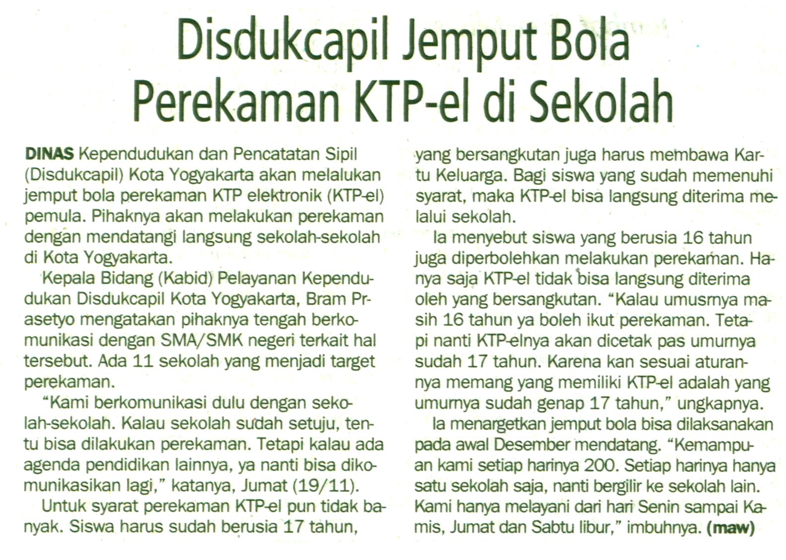 Kliping jogja terbaru