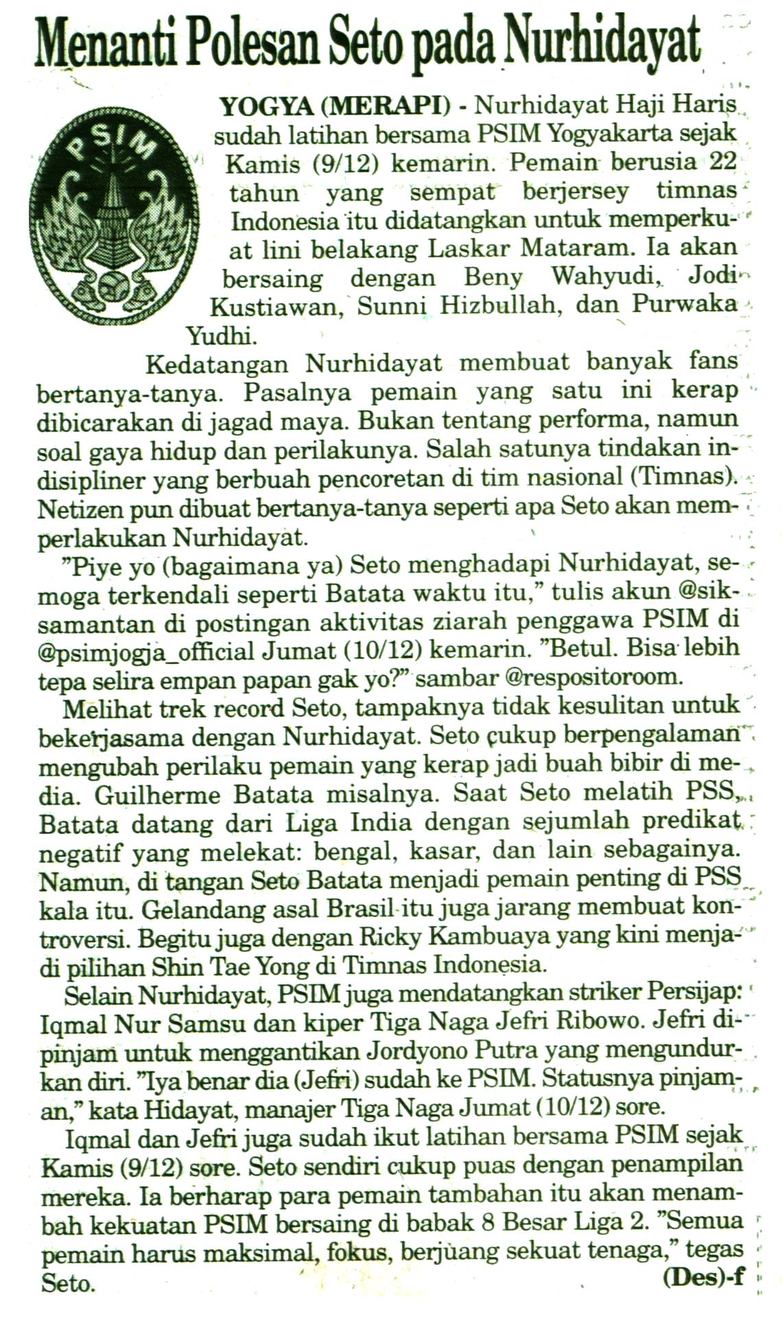 Kliping jogja terbaru