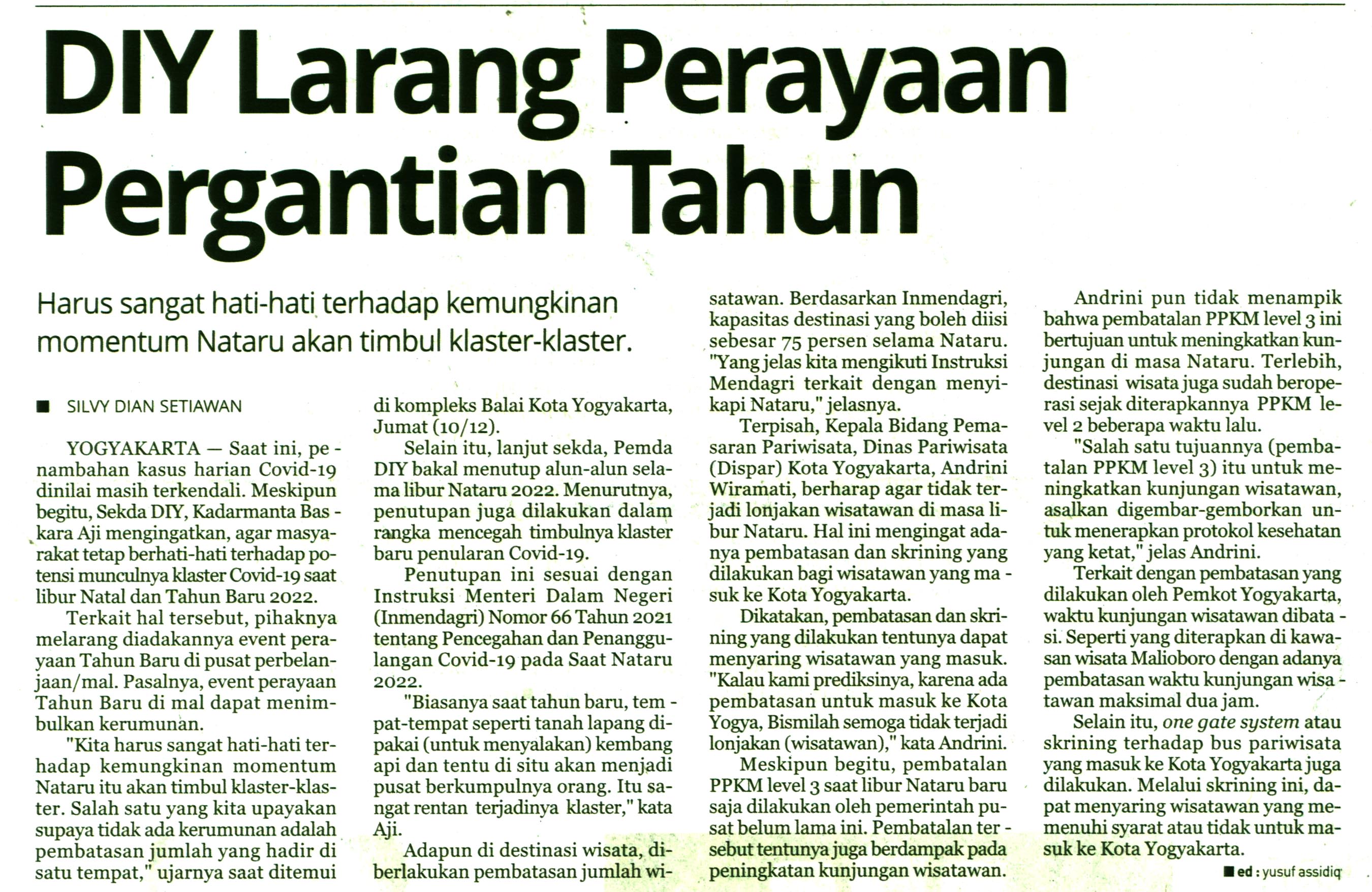 Kliping jogja terbaru