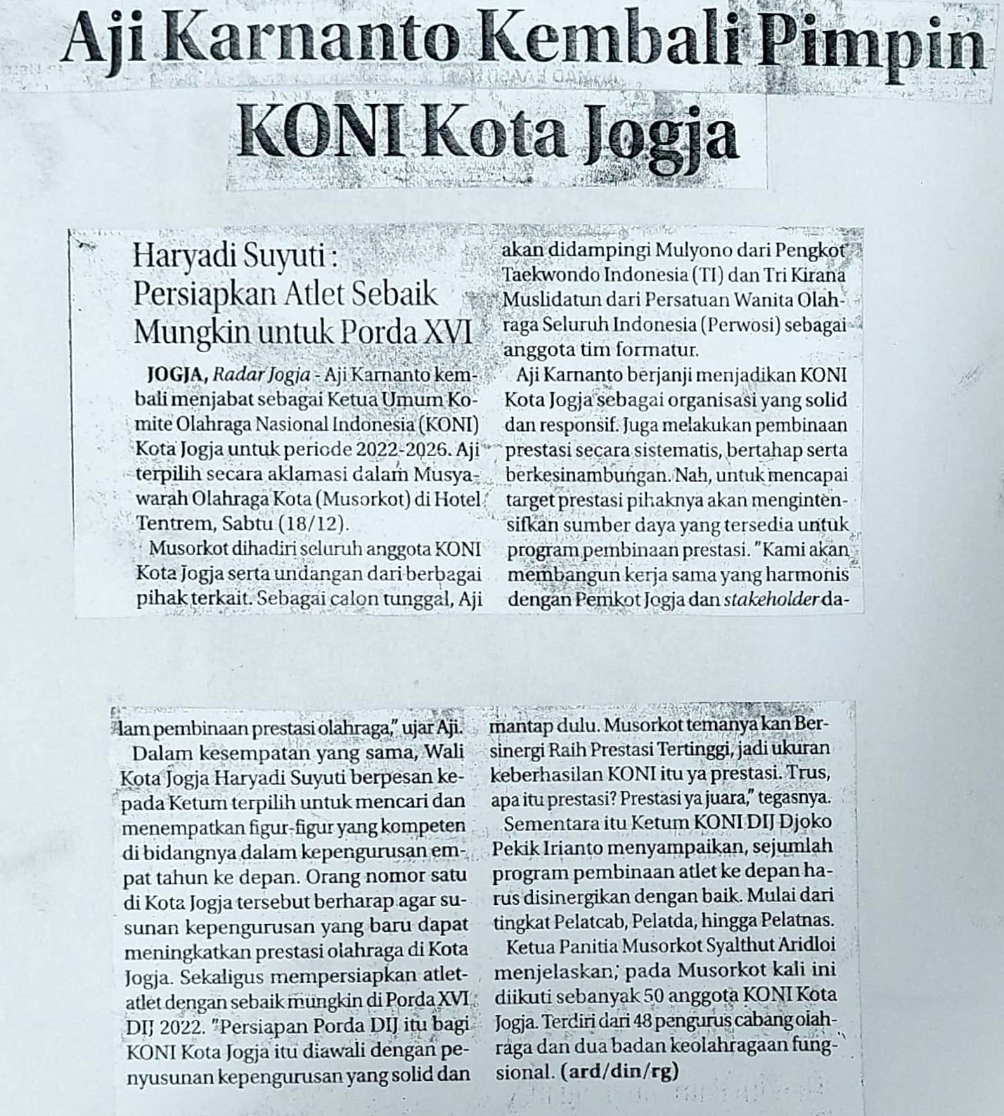 Kliping jogja terbaru