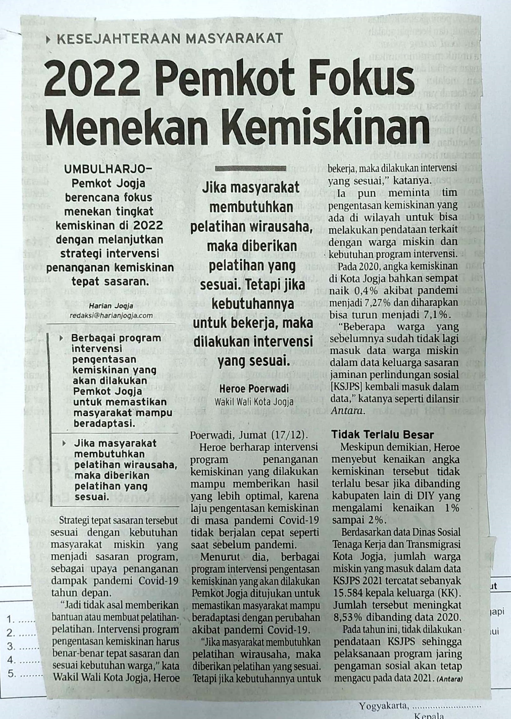 Kliping jogja terbaru