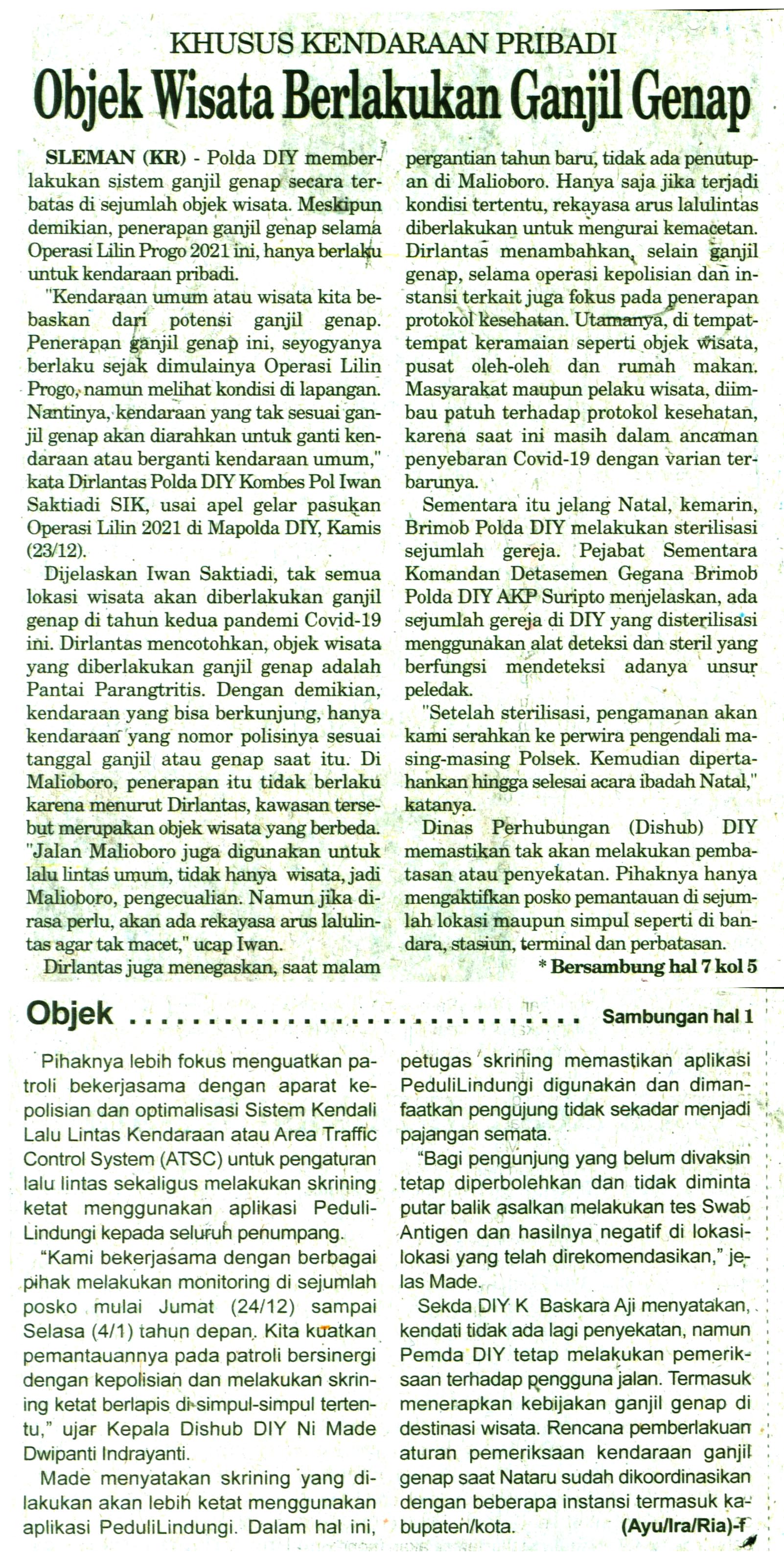 Kliping jogja terbaru