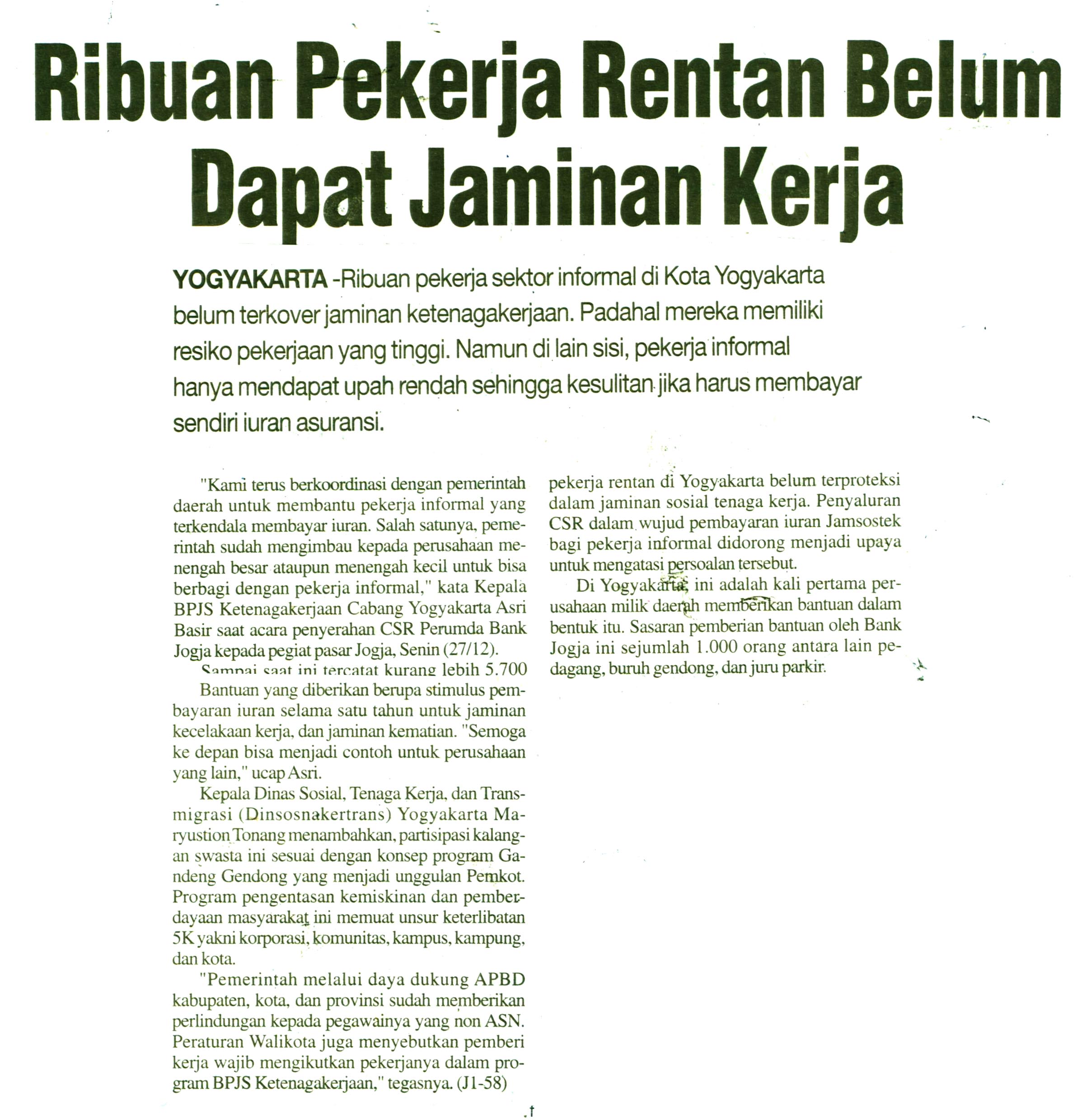 Kliping jogja terbaru