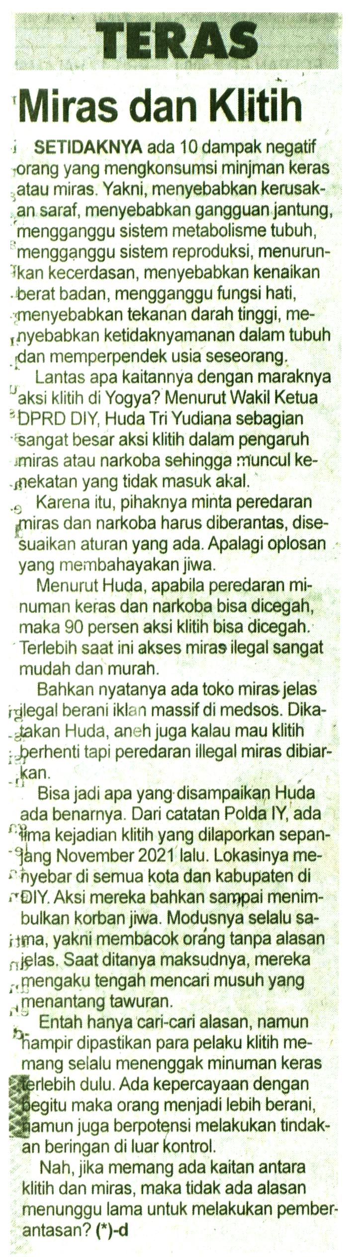 Kliping jogja terbaru