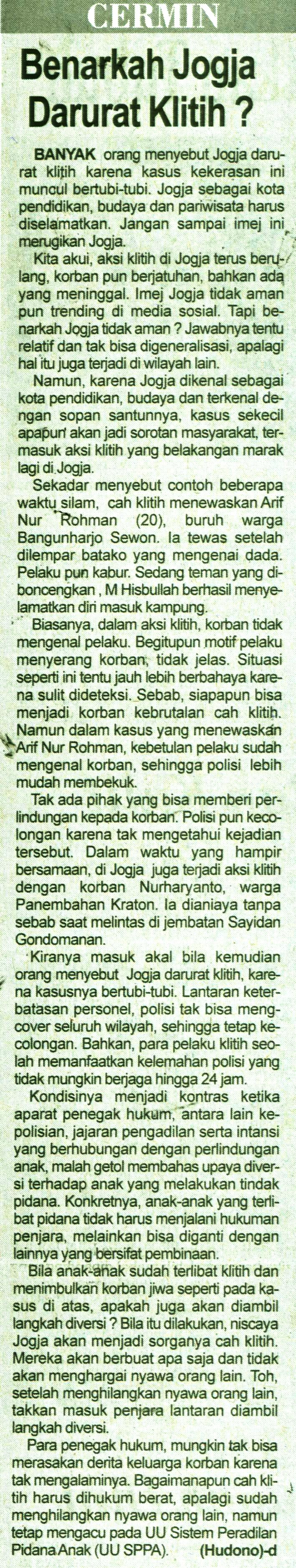 Kliping jogja terbaru