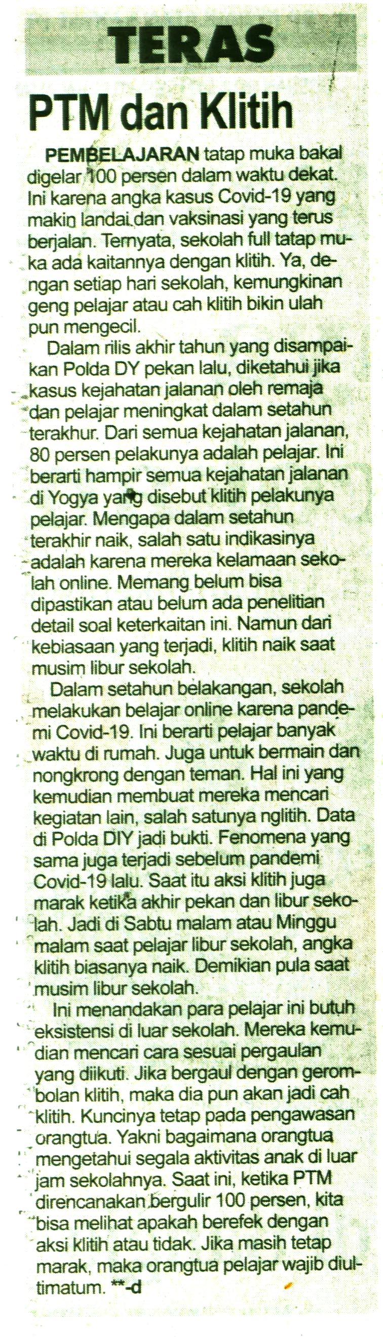 Kliping jogja terbaru