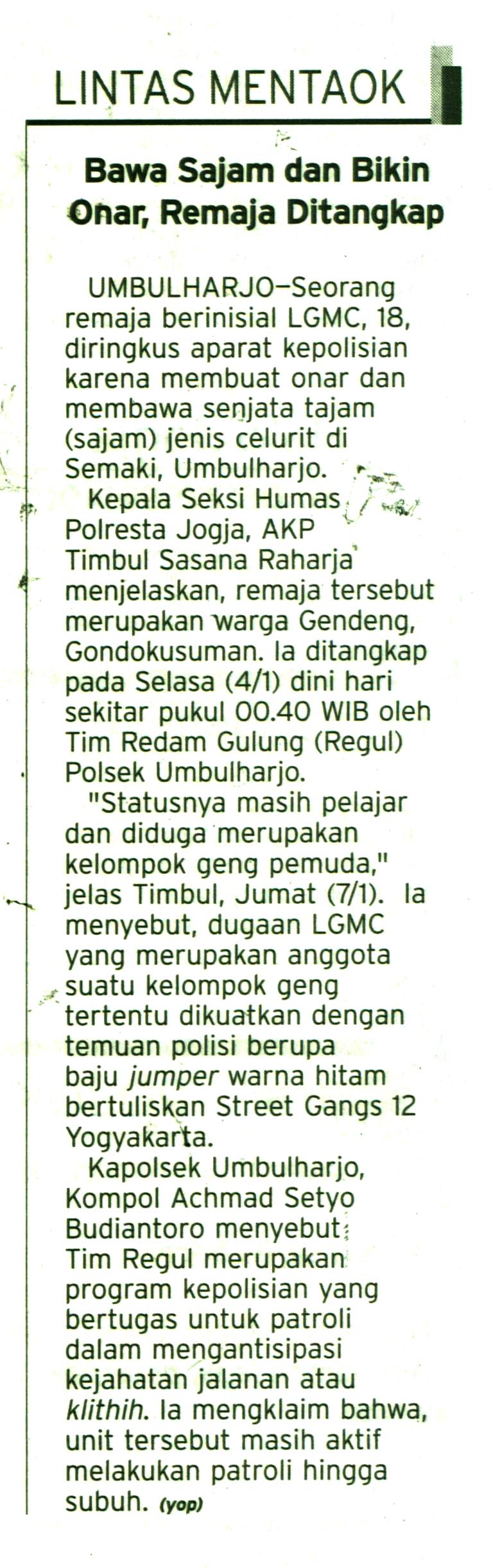 Kliping jogja terbaru