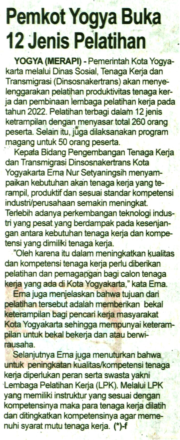 Kliping jogja terbaru
