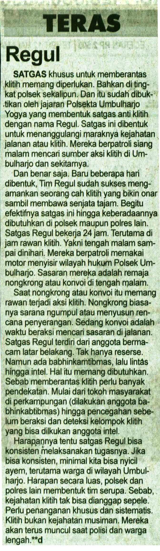 Kliping jogja terbaru