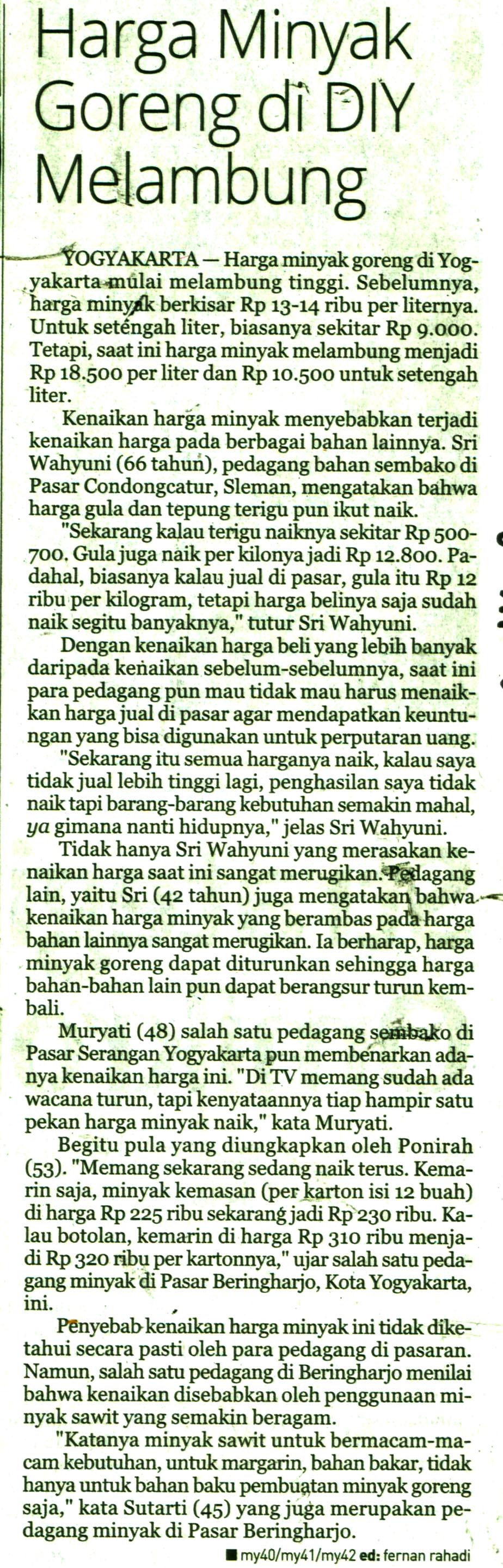 Kliping jogja terbaru