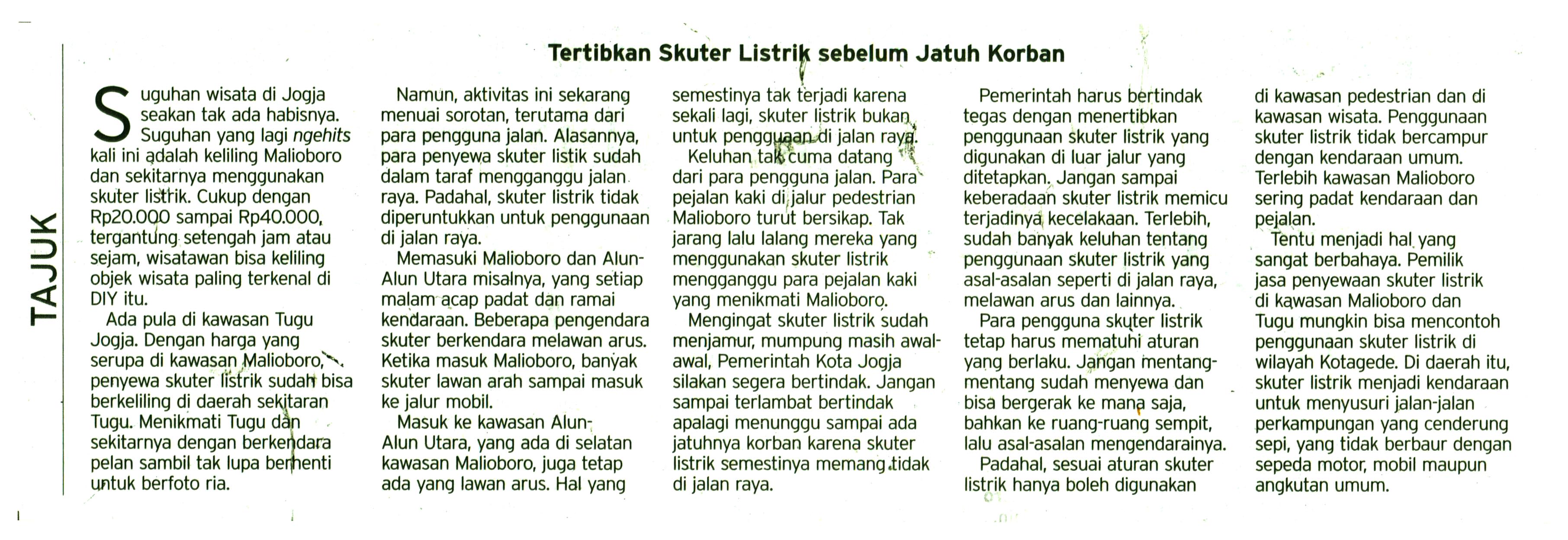 Kliping jogja terbaru