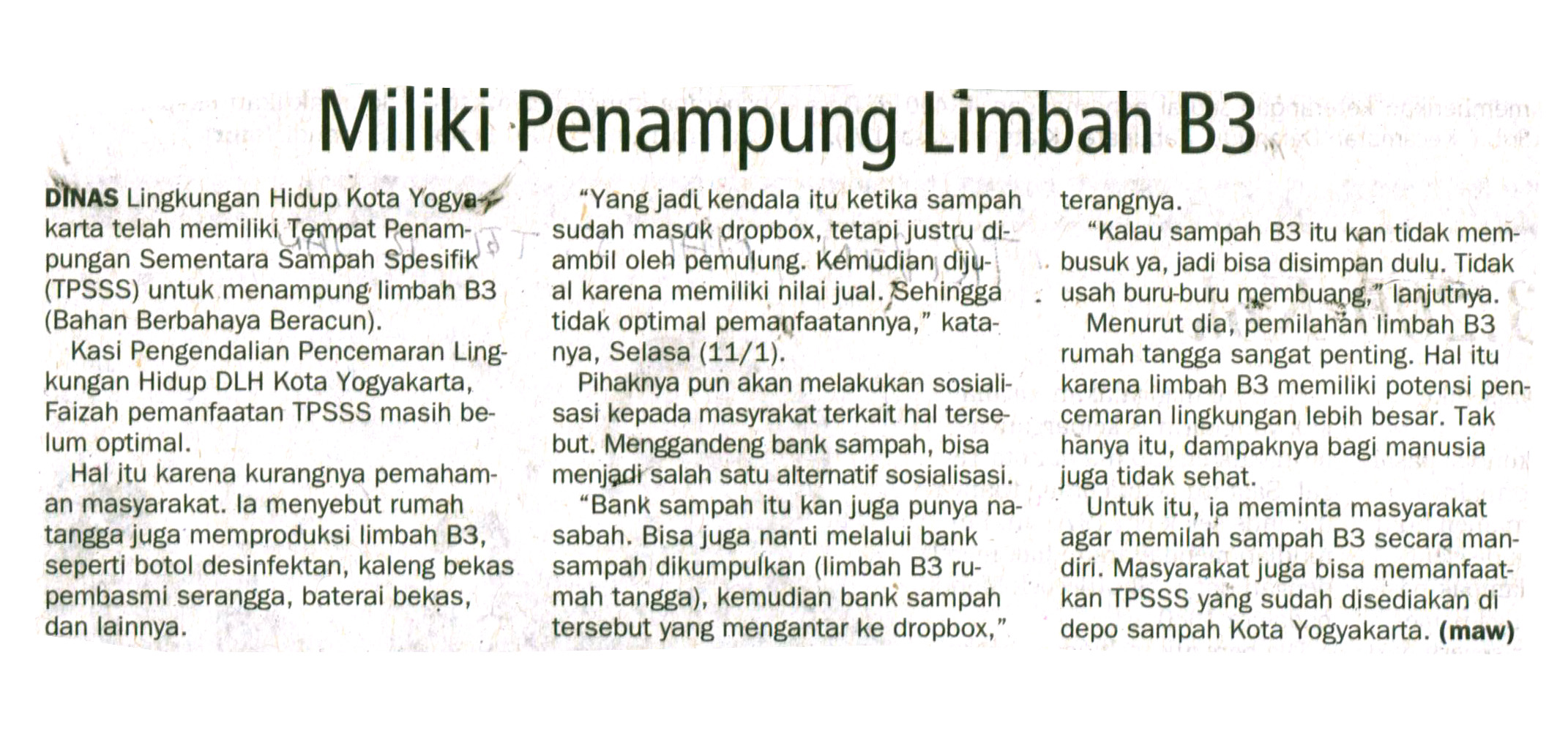 Kliping jogja terbaru