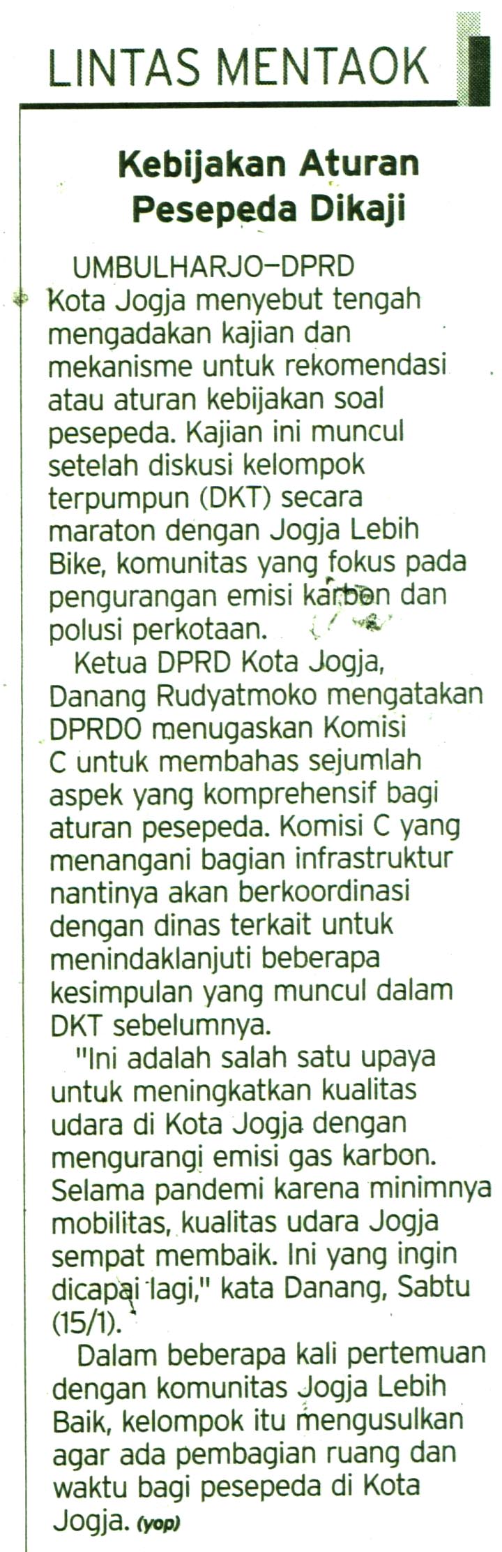Kliping jogja terbaru