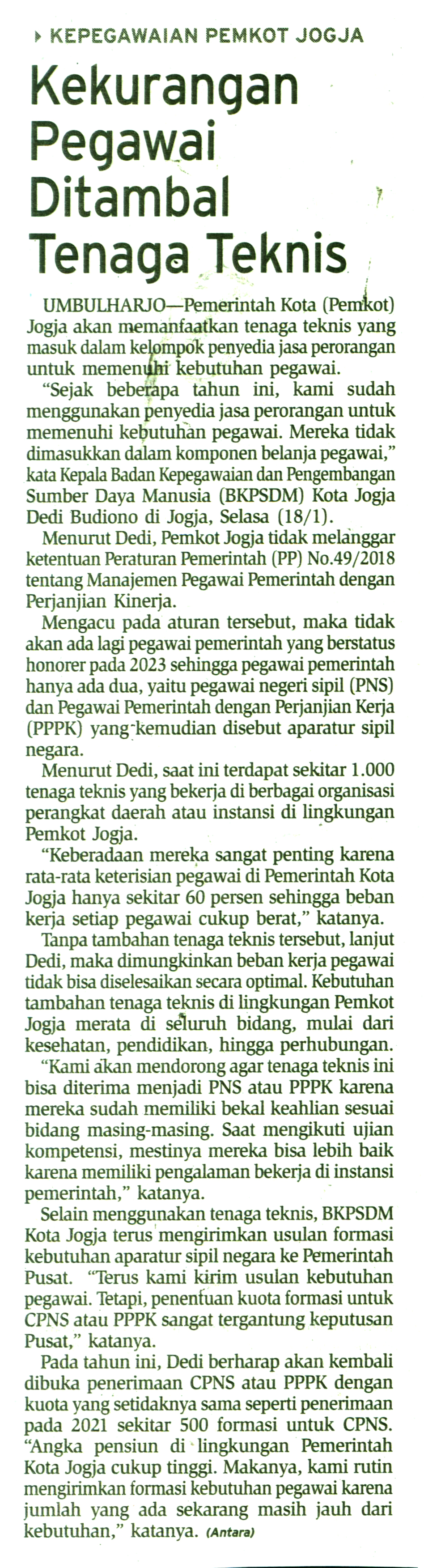 Kliping jogja terbaru