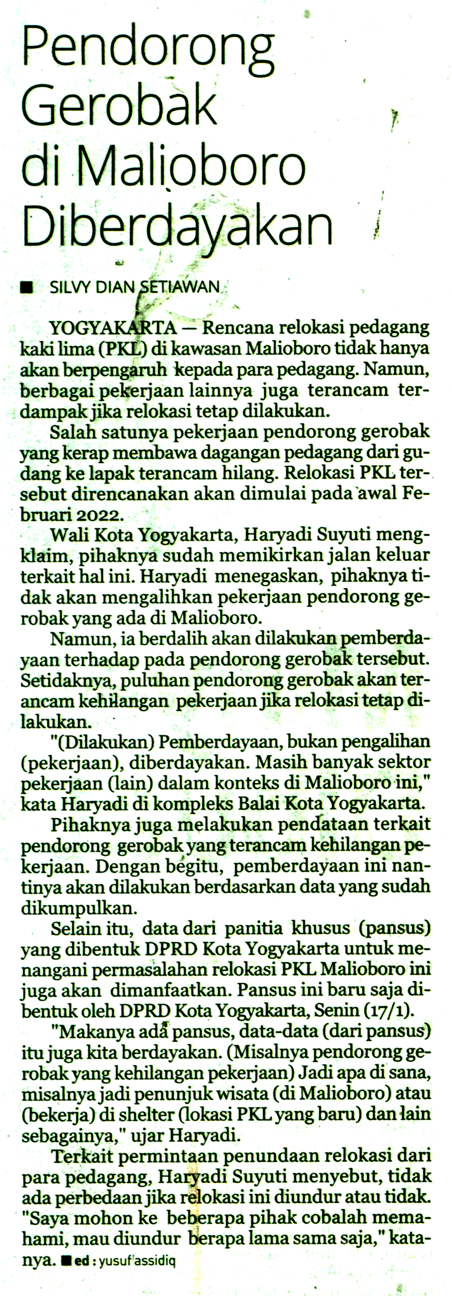 Kliping jogja terbaru