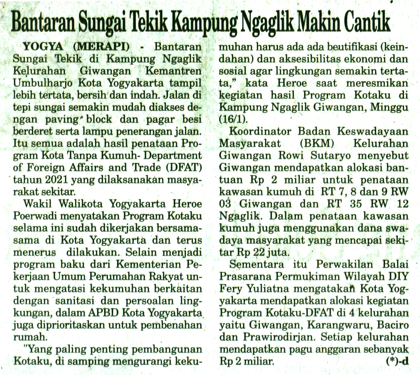 Kliping jogja terbaru