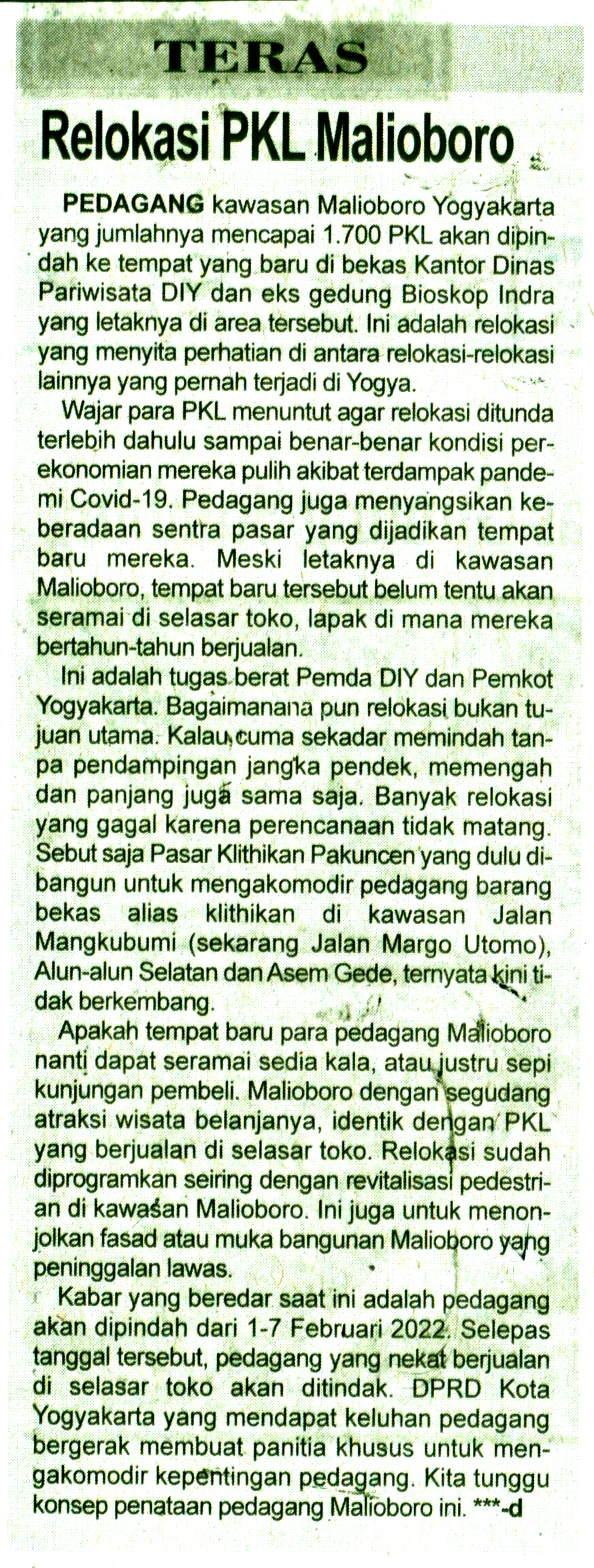 Kliping jogja terbaru