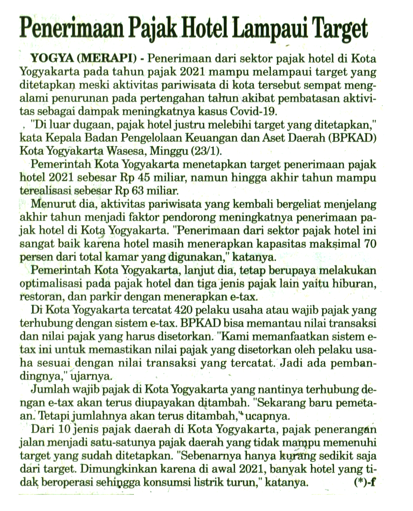 Kliping jogja terbaru