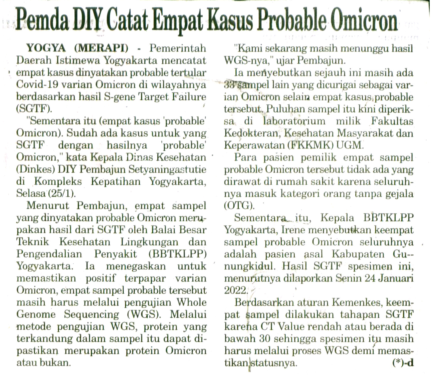 Kliping jogja terbaru