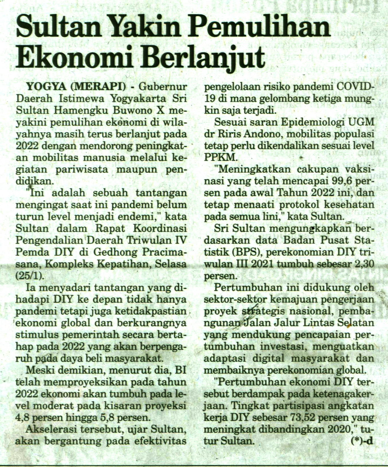 Kliping jogja terbaru