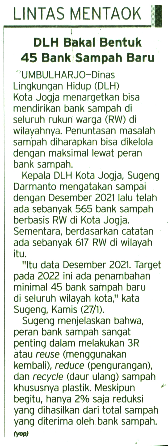 Kliping jogja terbaru